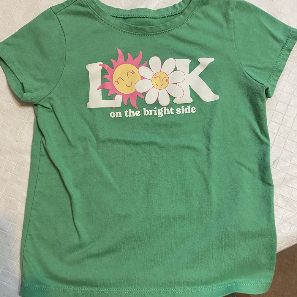 Garanimals Green Tee with Sunflower and Sun Design